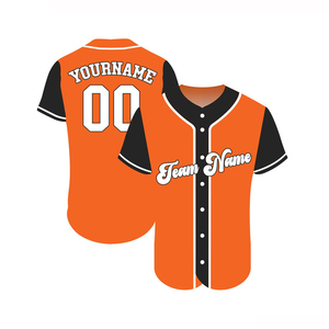 Sublimation Baseball Jersey Short Sleeve V-neck Breathable Customizable Plain Polyester <b>Pink</b> - Product Image 4