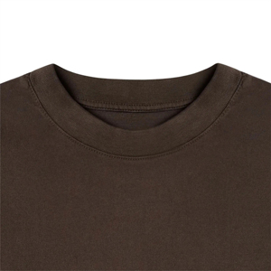 OEM Unisex Streetwear Antiarrugas, 100% Algodón Blanco Hombres Crew Fitness Camisetas Heavyweight Plain T Shirt 100% Algodón - Product Image 3