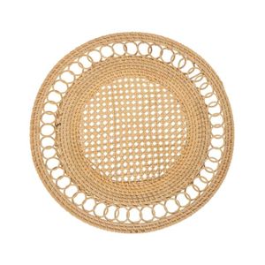 Napperon rond en rotin naturel en osier à la main personnaliser la taille pour la vaisselle Restaurant et articles de cuisine du Vietnam - Product Image 2