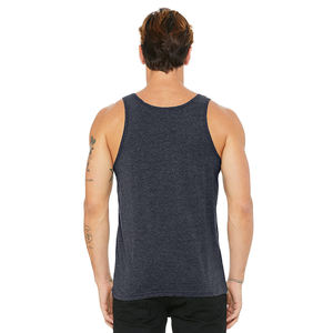 เบลล่า + ผ้าใบแคนวาส3480สำหรับทุกเพศเสื้อกล้ามออกแบบได้ตามที่ต้องการด้วยการเพิ่มดีไซน์ข้อความผ้าโพลีเอสเตอร์และสแปนเด็กซ์ลาย3D - Product Image 3