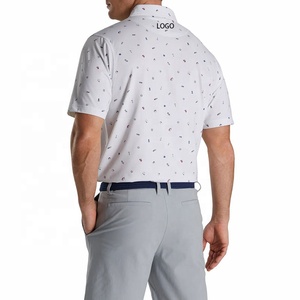 Venta al por mayor de camisetas de polo de negocios de algodón liso unisex logotipo bordado personalizado de alta calidad en blanco Golf de los hombres de talla grande - Product Image 2