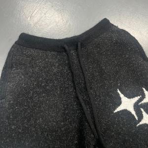 Custom Knitted Fuzzy Mohair Flare Pants for Men Mohair Clothing Manufacturer Blend Knit Soft Touch Mohair Flared Sweatpants - Product Image 4