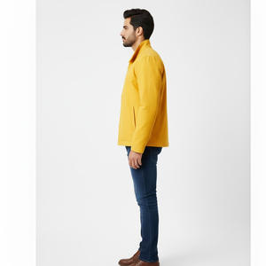 Veste d'hiver en toile classique pour hommes avec support Streetwear Vêtements d'extérieur légers et décontractés, coupe-vent et personnalisés par l'usine OEM, avec logo et design à la mode - Product Image 3