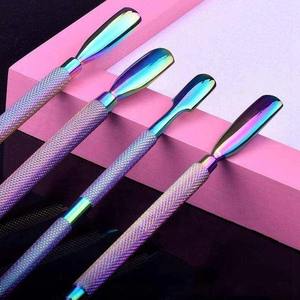 Empujador de Cutículas de Acero Inoxidable de Doble Cara para Manicura, Removedor de Esmalte de Gel, Precio de Fábrica al por Mayor - Product Image 5