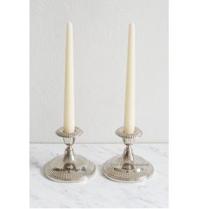 Set of 3 Decorative Metal <b>Taper</b> <b>Candle</b> Holder for Tabletop Home Lighting Decoration Silver Finished <b>Candle</b> <b>Taper</b> - Product Image 2