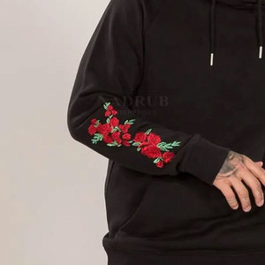 Custom Made 100% Cotton Hooded Collar Tracksuits Eco-Friendly Solid Pattern <b>Embroidery</b> Latest Winter Bulk Quantity <b>Sets</b> - Product Image 6