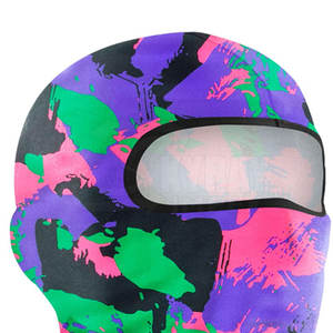 Vente en gros de cagoule à sublimation avec logo personnalisé cagoule respirante en polyester pour le cyclisme de couleur unie pour hommes doublure de ski visage intégral - Product Image 3