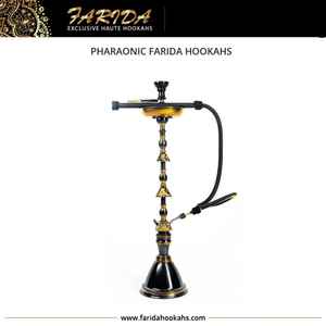 Cachimba Egipcia de Latón de Lujo Personalizada, Estilo Faraónico, Alta Calidad, Técnica de Laca Única, Tallada a Mano, Cachimbas Farida - Product Image 5