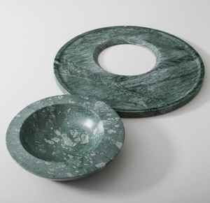 Plateau de service en marbre naturel de haute qualité Plateau de luxe au design moderne fait à la main pour bureau à domicile Restaurant mariage en gros - Product Image 2