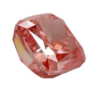 Diamant coussin créé de laboratoire rose fantaisie 6.64ct - Product Image 4