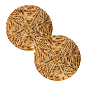 Tendance du moment : assiettes de présentation en rotin tressé, design durable, élégant et écologique - Product Image 1