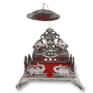 Jhula-artesanía de aluminio para decoración de hogar, artesanía tradicional india, Hasan, Aasan, Minakari, Lord Sing, Hasan, Diwali - Product Image 1