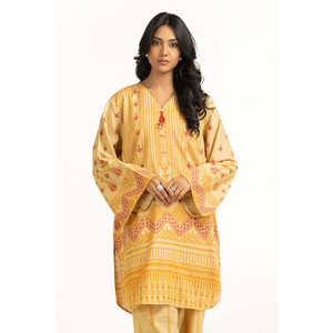 Conjunto Coordinado Bohemio Estampado Khaddar para Mujer, Talla XXS, Dos Piezas, IUSTTS-1382, para Primavera/Verano - Product Image 3