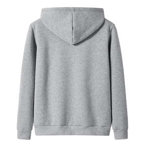 Sweat à capuche épais pour hommes, sweat à capuche surdimensionné en polaire d'hiver, sweats à capuche unis pour hommes avec logo personnalisé - Product Image 3