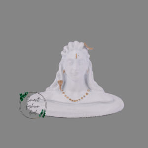 Estatua de Adiyogi de Resina, Hecha a Mano y Pintada a Mano, Modelo Religioso Tradicional para el Tablero del Automóvil y Regalo de Acción de Gracias - Product Image 1