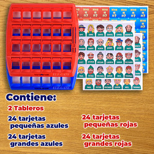 Gioco da Tavolo Personalizzato 'Indovina Chi?' Divertente ed Educativo in Plastica per Bambini e Adulti con Logo Personalizzato e Carta - Product Image 5
