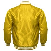 Veste de baseball en toile satinée bleue de style décontracté imperméable pour homme, pour l'hiver et les activités de plein air