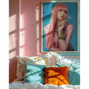Lisa <b>Poster</b> by for Blackpink Modern Style Pink Lalisa Manobal Wall Art Made of Paper - Product Image 2