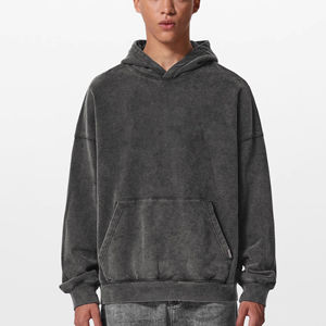 เสื้อฮู้ดผ้าฝ้าย100% สำหรับฤดูหนาวปักลาย3D ด้วยหินสีพื้นพิมพ์ลายดิจิตอลทรงหลวมใส่พอดีกับโลโก้ด้านหน้าสีเรียบ - Product Image 4