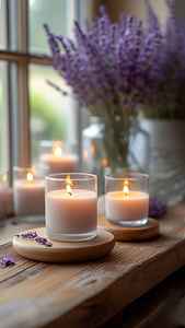 Bougie parfumée en verre ambré avec couvercle noir, cire de soja, aromathérapie, décoration intérieure, cadeau de mariage, vente en gros, fournitures d'étiquetage - Product Image 5