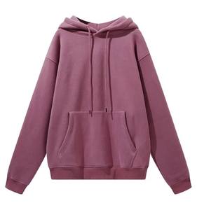 Sweat à capuche haut de gamme de haute qualité 100% coton confortable léger grande taille motif solide pour l'hiver - Product Image 4