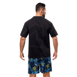Nuevo Conjunto de Shorts Casuales de Verano para Hombre, Talla Grande, Camiseta de Manga Corta, Conjunto de 2 Piezas, 100% Algodón, Tela de Rizo, Personalizable - Product Image 2