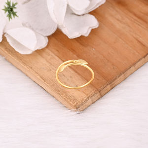 Anillo ajustable liso hecho a mano chapado en oro amarillo de Plata de Ley 925, joyería ligera, anillo de uso diario, joyería al por mayor - Product Image 4