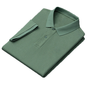 Polo personnalisé à manches courtes en tissu respirant à trois boutons doux et confortable pour les vêtements décontractés et de travail - Product Image 1