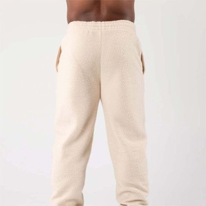 OEM Custom Manufacture Winter Half Zip <b>Sherpa</b> Trousers Fleece Pant Trouser Cheep Price for men's pants, straight, curved striped - Product Image 5