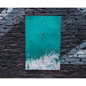 Powerful and Fascinating Surfer <b>Poster</b> the Big Blue Wall Art Made From Durable Paper - Product Image 4