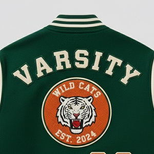 Chaqueta Varsity de Béisbol para Hombre, Estilo Vintage, con Bordado Chenille, Talla Grande, Transpirable, Fabricación Profesional - Product Image 4