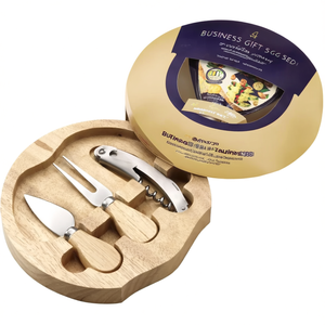 Set Regalo Aziendale Bellamy, Set Personalizzato per Formaggi - Product Image 3