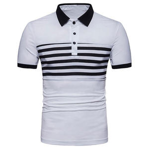 Polos en tissu 100% coton et polyester de meilleure qualité Chemises polo de créateur personnalisées pour hommes Chemises polo anti-rétrécissement - Product Image 1