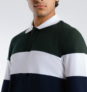 Haute qualité 100% coton pour hommes pour Polo T-Shirt impression personnalisée broderie avec Logo OEM tricoté chemise unie vierge - Product Image 3