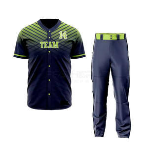 Ropa DE EQUIPO PROFESIONAL Uniforme de béisbol Ropa deportiva cómoda Uniformes de béisbol de secado rápido - Product Image 1