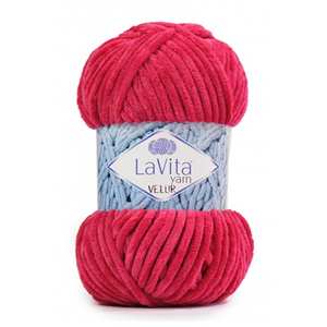 Lavita 100% Polyester Velour <b>Velvet</b> Hand Knitting <b>Yarn</b> 4136 Fancy Style 100g High Strength Patterned <b>Yarn</b> - Product Image 1