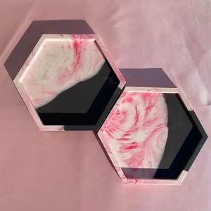 Résine époxy standard et sous-verres ronds et carrés en bois avec résine faite main de style cadeau attrayant - Product Image 6