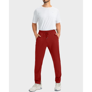 Pantalones de gimnasio Jogging Track Pantalones de chándal Hombres Atléticos Joggers Entrenamiento Casual Pantalón Antiarrugas Hombre Pantalón Liso teñido Pantalón - Product Image 6