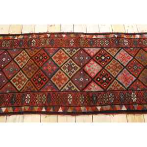 Alfombra Turca, Alfombra de Pasillo de 2.8x11.6 pies, Alfombra Oriental Roja - Product Image 2