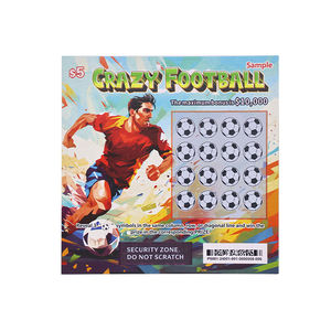 Billet de loterie <span class=keywords><strong>en</strong></span> <span class=keywords><strong>ligne</strong></span> international à thème personnalisé de haute qualité Super Lotto design <span class=keywords><strong>gratuit</strong></span> Jeu de cartes à gratter Loterie - Product Image 2