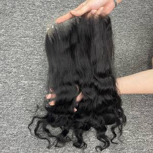 Meilleure vente VQ cheveux Laura 13x6 Frontal HD dentelle Machine Double trame vague naturelle 100% haute qualité vietnamien cheveux humains tout - Product Image 3