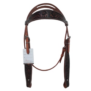 Premium Quality <b>Equestrian</b> Western Horse Headstall Carving and Tooling Headset for Horse Riding at an Unbeatable Price - Product Image 1