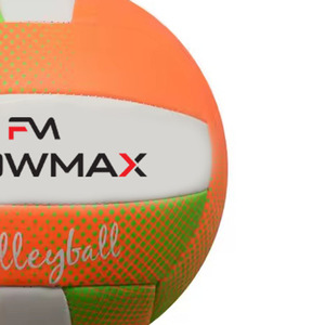Flowmax ลูกวอลเล่ย์บอลออกแบบโลโก้ได้ตามต้องการเครื่องเย็บแบบใหม่ลูกบอลหนังพีวีซีสำหรับวอลเลย์บอล - Product Image 3