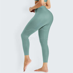 Pantalon de Yoga extensible de haute qualité pour femmes XL Legging d'entraînement de Fitness personnalisable taille élastique conception d'impression solide vente en ligne - Product Image 2