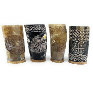 Nouveau verre de corne de buffle de meilleure qualité fabriqué à la main verre de corne de Viking verre de corne à boire de bière artisanat naturel par artisanat de luxe - Product Image 1