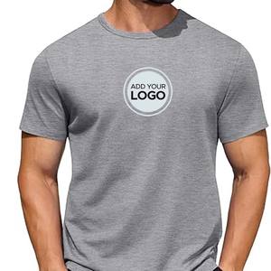 100% คอลูกเรือของผู้ชายเสื้อยืดแขนสั้นระบายอากาศผ้าฝ้ายแท้ - Product Image 5