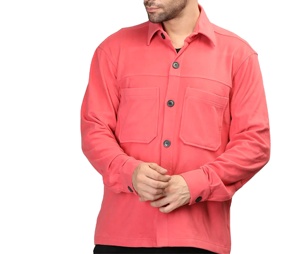 Chemise boutonnée OEM à taux réduit, nouvelle mode pour hommes, super qualité, logo personnalisé, couleurs, chemise boutonnée tendance avec poids léger - Product Image 1