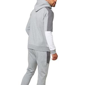 Vêtements d'entraînement pour hommes en gros, sweat à capuche en coton avec fermeture éclair intégrale et poche kangourou, survêtements personnalisables avec logo - Product Image 4