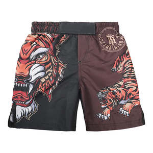 2025 No Gi BJJ Shorts Logo personnalisé Sans Velcro 4 voies Stretch Grappling Fight Shorts Motif solide OEM/ODM Wholesale Made Pakistan - Product Image 4