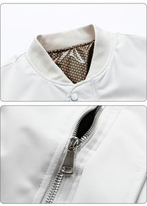 Blouson Bomber Personnalisé pour Collège, Brodé, Col Montant, Hiver, Imperméable, Respirant, Doublure en Satin - Product Image 2